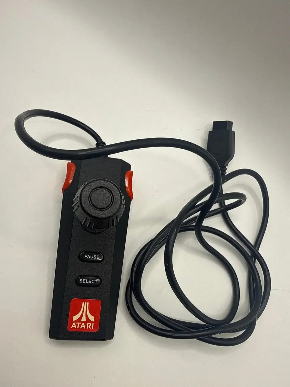 Atari Flashback Mini 7800 Wired Joystick Controller OEM Untested Black Red